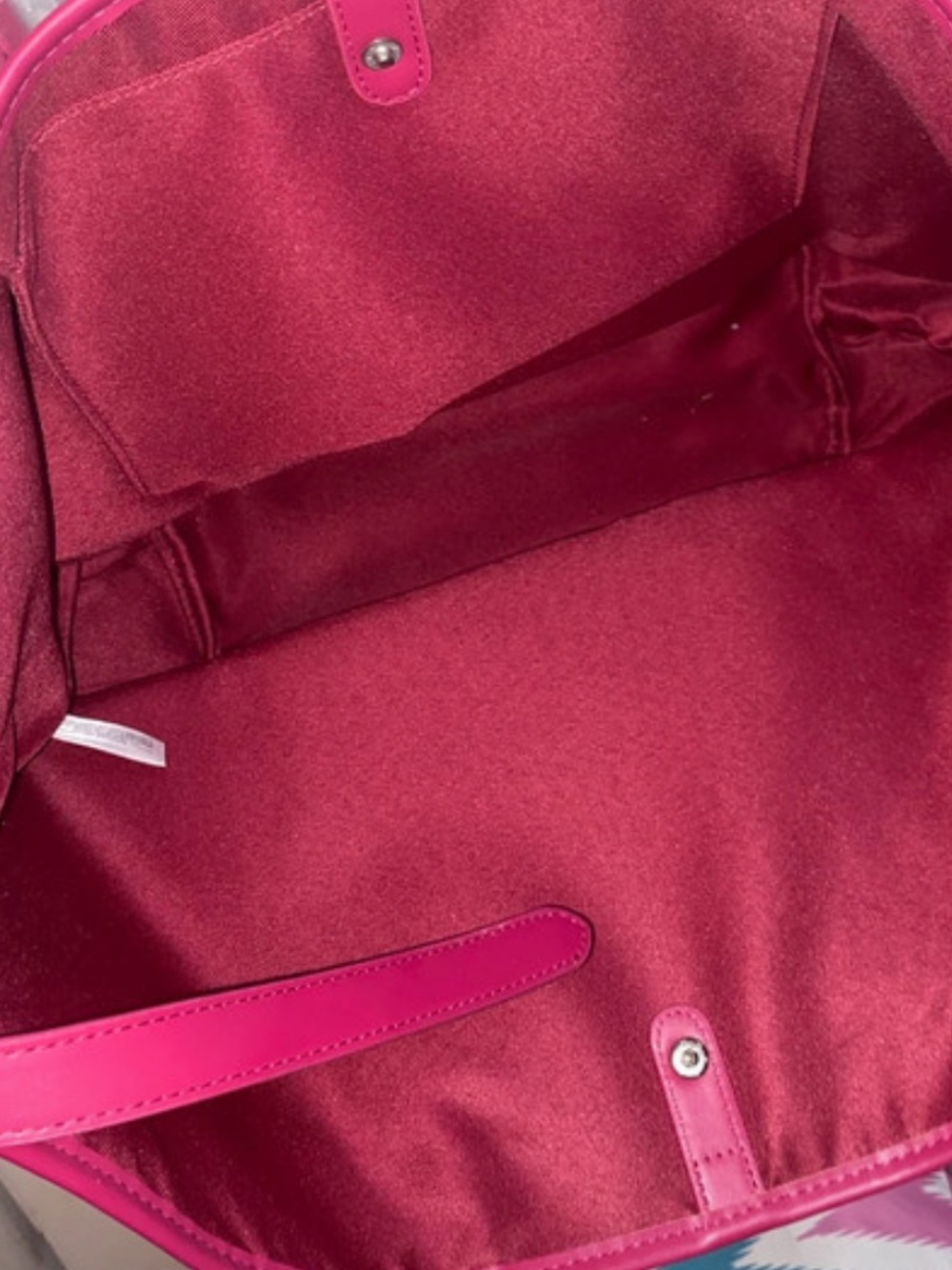 Ralph Lauren Deep Raspberry Velvet tote - Picture 2 of 4
